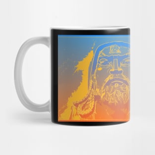 Vaporwave Genghis Khan 4220 Ulaanbaatar Mug